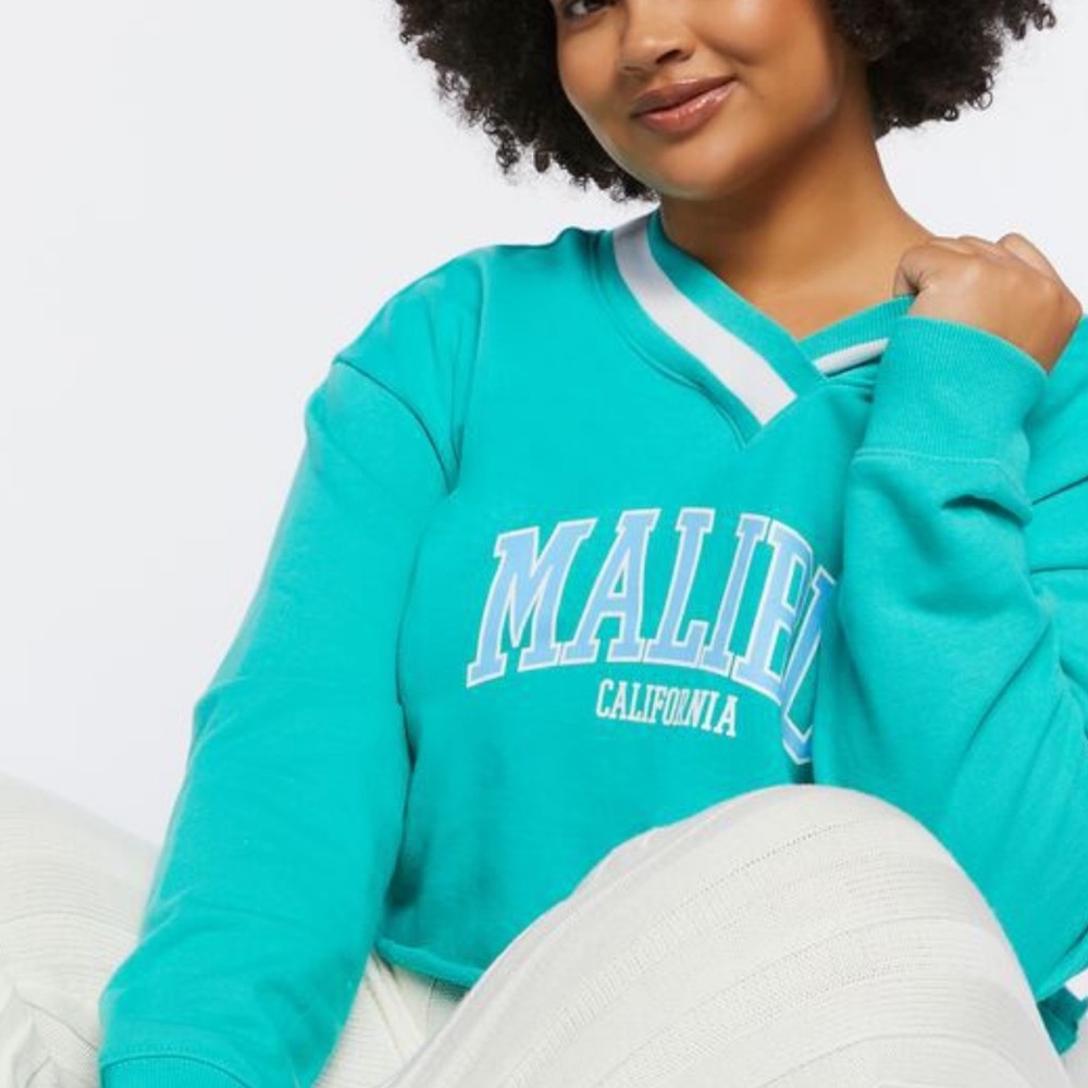 Forever 21 Malibu Crewneck Cropped